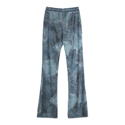 复古运动风LA复古高腰网纱针