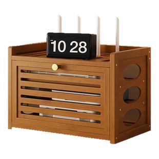 放路由器和机顶盒的架子wifi机顶盒收纳盒光猫放置架遮挡柜电线盒