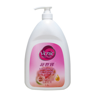 港装花世界沐浴露花香舒缓嫩肤滋养草本冰爽沐浴乳1500ml单支包邮