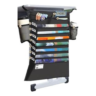 得力书袋课桌收纳学生挂书袋挂袋书桌收纳置物架桌边侧边书本书挂高中生初中生挂桌书立教室多功能神器带放书