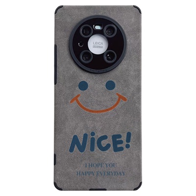 适用华为mate50pro手机壳翻毛皮