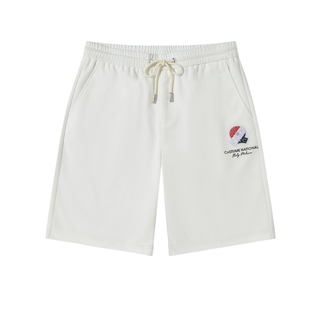 【品质珠地棉】CNC男装奥莱春夏字母logo抽绳潮流运动短裤休闲裤