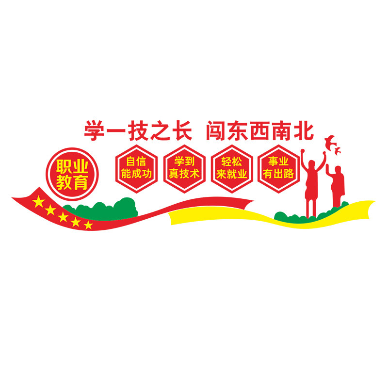 Sinfly/馨翔教室亚克力文化墙贴
