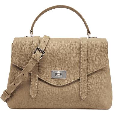 百丽包包女生礼物通勤真牛皮邮差小方单肩斜挎手提包JY147CX5