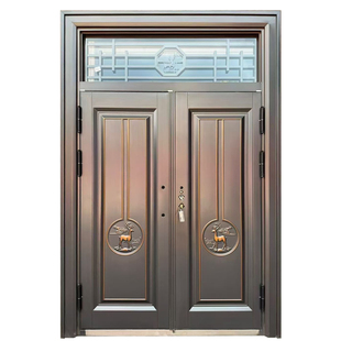 锌合金别墅大门双开门农村自建房进户门家用乡村庭院入户门防盗门