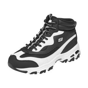 Skechers斯凯奇秋冬新款女鞋高帮复古休闲鞋增高加绒保暖运动鞋