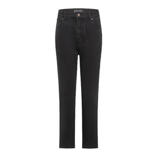 【合体版型】暇步士女士高腰弹力牛仔长裤秋季休闲裤深色通勤裤子