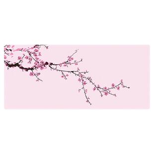 梅花鼠标垫大号女生工位办公桌垫子超大键盘垫创意简约国风滑鼠垫