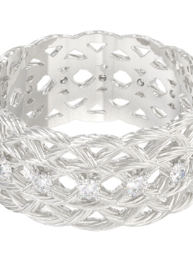 Mouhooland/暮后之地杏花镂空戒指925银指环情侣款食指戒小众设计