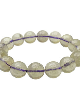 天然利比亚烟紫陨石手串玻璃陨石