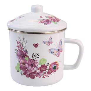 搪瓷大号杯子复古风茶杯泡面煤气灶电磁炉通用凉水缸子搪瓷茶缸