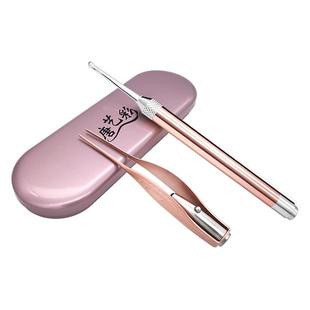 儿童硅胶挖耳勺耳勺掏耳勺神器夹耳屎镊子发光采耳工具掏耳朵扣