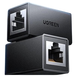 绿联网线对接头延长连接器端子千兆网口直通水晶头接线网络转接口