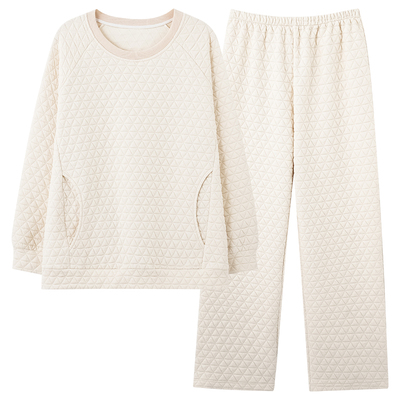 保暖长袖可外穿家居服2025新款