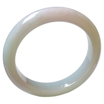 60圈2EW21502平安福 大艺珠宝糯种春彩紫罗兰缅甸天然翡翠A货手镯