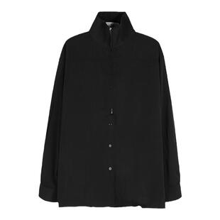 GENESISBOY 9.9 00:00 自制 拉链拼接纽扣门禁设计高领长袖衬衫