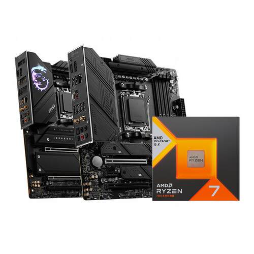 AMD锐龙R7 7800X3D/9800X3D散片盒装搭微星B650/X870主板CPU套装