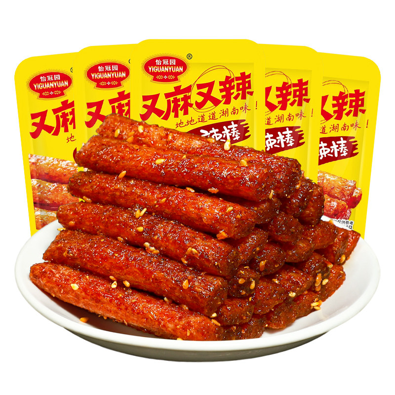 怡冠园辣条面筋老式辣棒辣片网红休闲食品零食麻辣90童年怀旧小吃