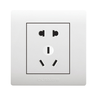 欧泰欧翔白色开关插座双控网线多孔装饰正品86型家用官方三控usb