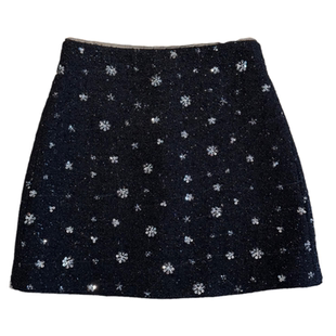 VANLU | 高定千金风 手工亮片钉珠 复古优雅A字粗花呢羊毛半身裙