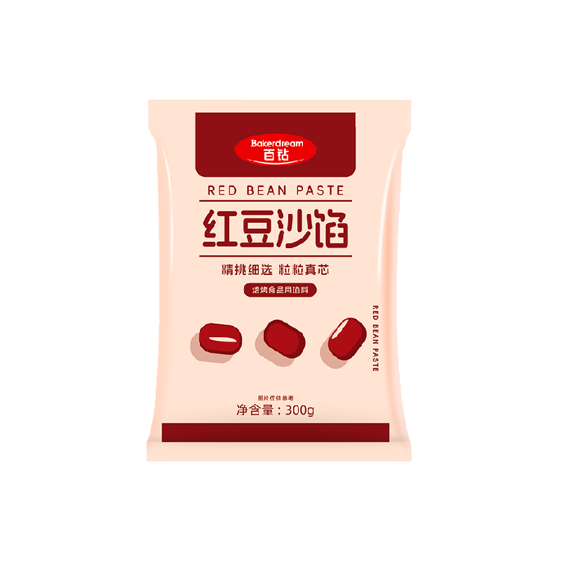 百钻水洗红豆沙青团馅料即食