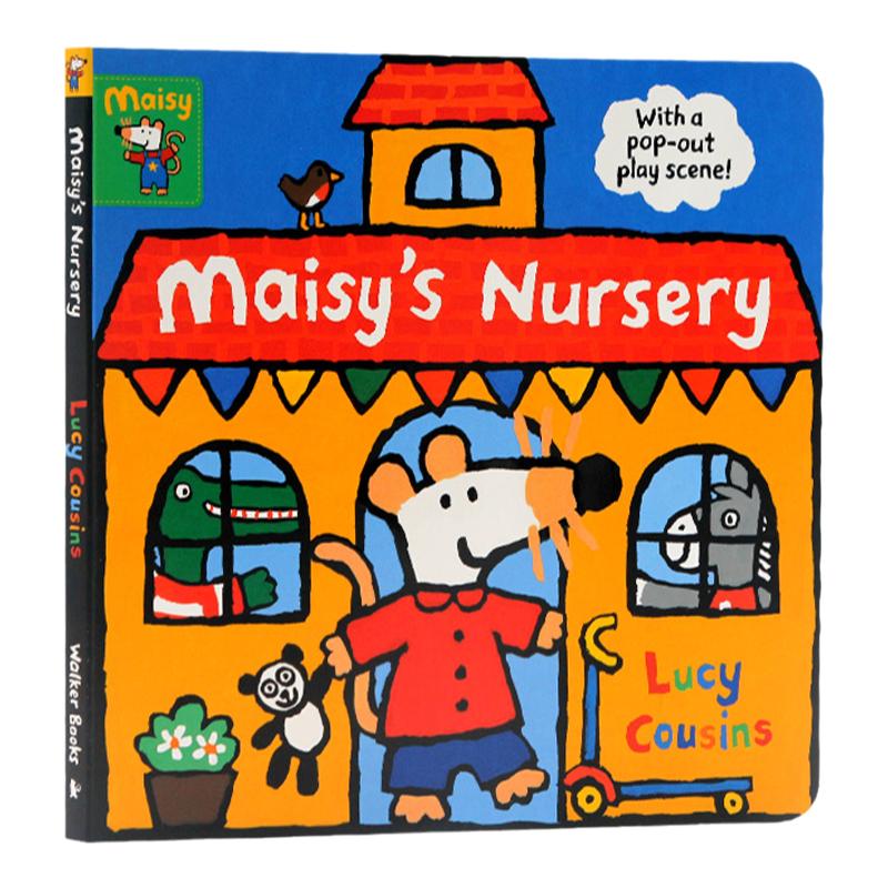 小鼠波波上幼儿园 Maisy's Nursery 英文原版绘本 亲子互动 立体游戏操作纸板书 with a pop-out play scene 作者Lucy Cousins