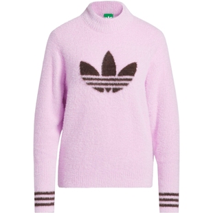 滔搏adidas阿迪达斯三叶草女子运动休闲半高领套头衫毛衣JN9747