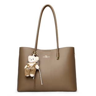 袋鼠包包女式2025新款高端大气时尚真皮大容量单肩包通勤款托特包