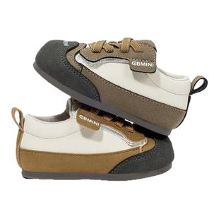 英贝米尼宝宝鞋子春季防滑软底婴儿单鞋儿童1到3岁新款男童学步鞋