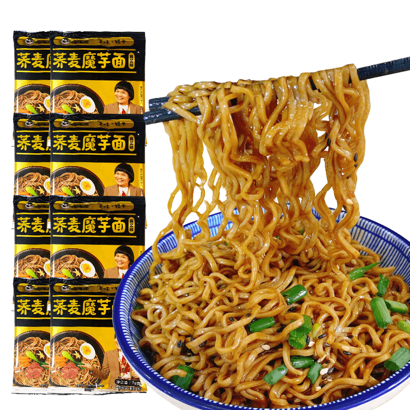 嗨吃家荞麦魔芋面即食速食