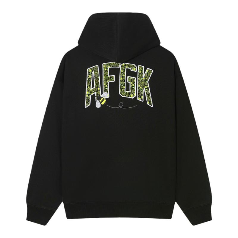 AFGK美式刺绣休闲开衫卫衣
