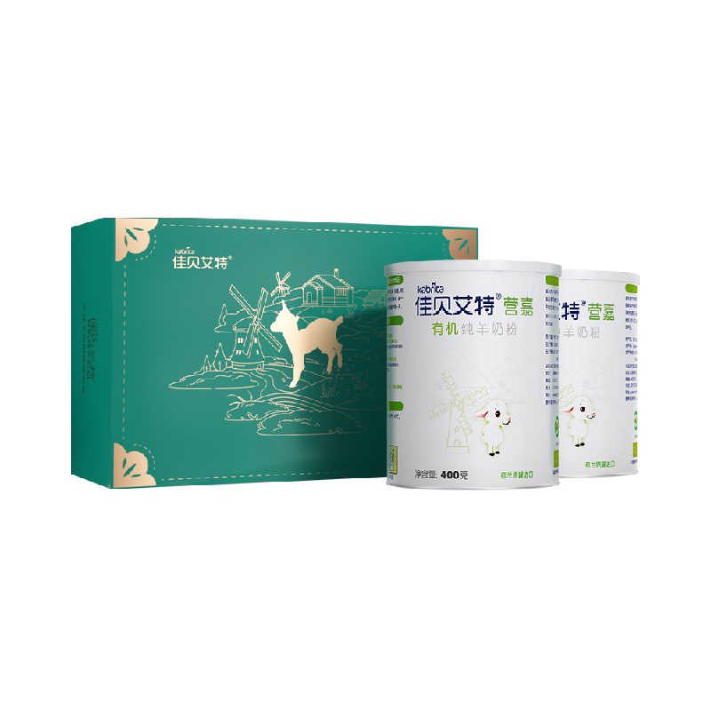 佳贝艾特有机进口羊奶粉400g×2罐