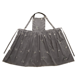 防泼水围裙厨房家用防油做饭工作上班专用高级感年轻款布夏天轻薄