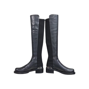 【陈列品】Stuart Weitzman女经典拼接长筒靴子女士XY