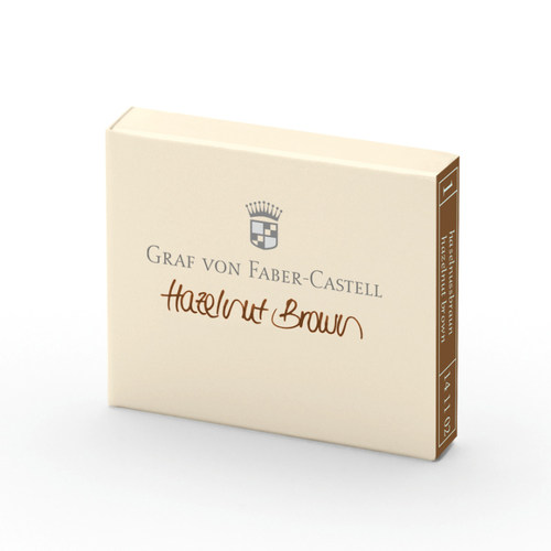 Graf von Faber－Castell/德国辉柏嘉伯爵 墨水墨囊墨胆6支装进口欧标口径钢笔补充液配件樱花粉橄榄绿榛子棕
