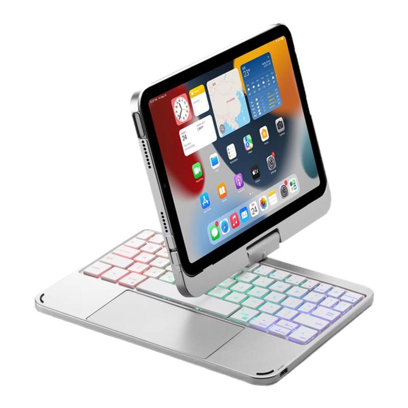 iPadmini67七彩背光旋转键盘