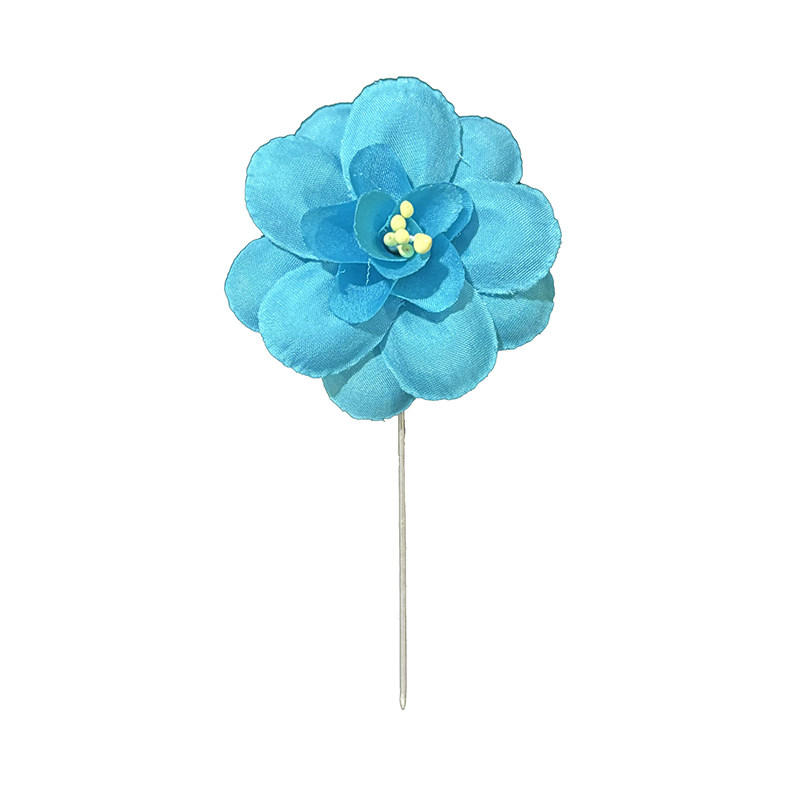 戏曲戏剧京剧专业头花真丝绢花青衣花旦单朵鬓花头饰单朵填空茶花