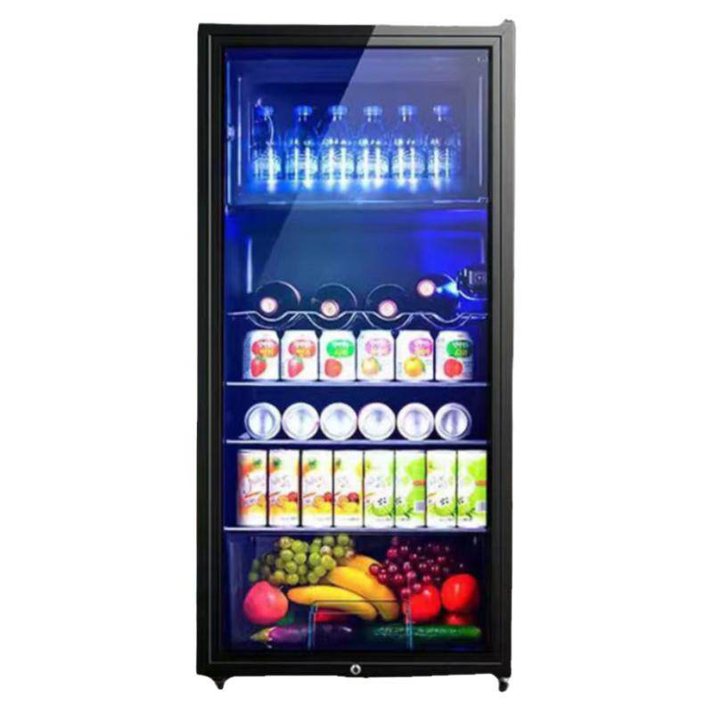 冰吧家用小型冷藏柜展示柜办公室茶叶饮料保鲜柜透明一级能效静音