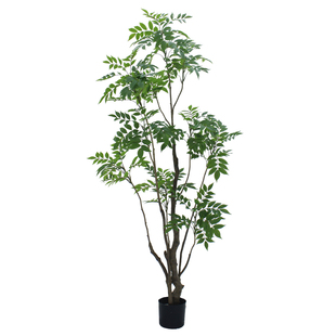 高端仿真绿植物漆木室内商场店铺酒店橱窗客厅大型落地装饰盆景载