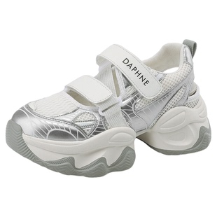 达芙妮老爹鞋女鞋2026新款夏季网面透气不闷脚厚底增高休闲运动鞋