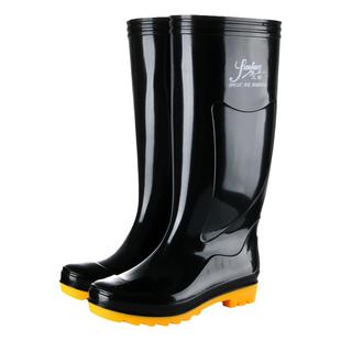 劳保男士高筒水鞋厚底耐磨雨靴防水防滑长筒钓鱼厨房工地种田胶鞋
