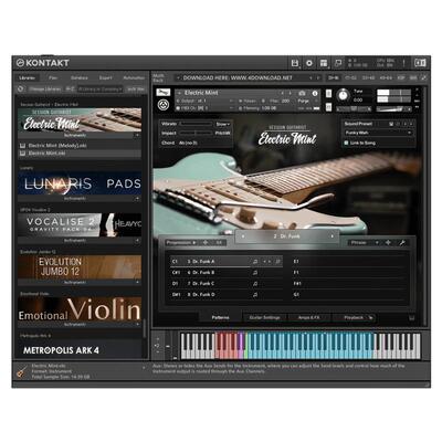 实心电吉他流行RNB复古音色库
