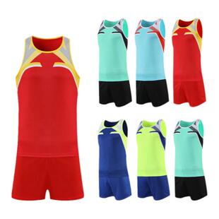 小学生田径服套装儿童平脚训练服男女速干跑步比赛服订制体考体训