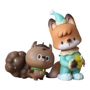 【玩具交易所】现货La La Woodland花仔Kukka和Tata限量晚安公仔