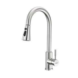 箭牌抽拉式厨房水龙头家用万向伸缩洗菜盆水槽全铜冷热防溅洗碗池