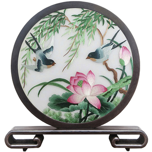 双面绣苏绣刺绣手工屏风摆件送老外中国特色工艺品礼物伴手礼礼品