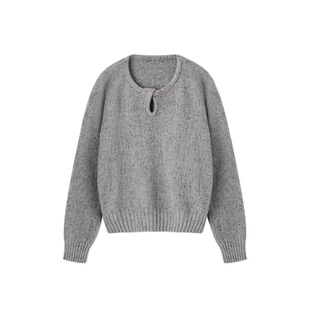 XWI欣未新中式优雅绑带V领衬衫伞裙套装女秋季大方得体穿搭一整套