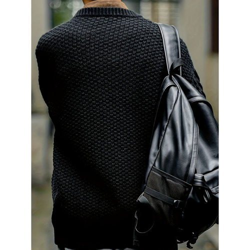 Y 23033 Fleece solid crew neck turtleneck sweater 加绒纯色圆