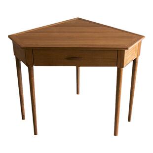 小满家居「只只」系列 缅甸柚木书桌 三角桌