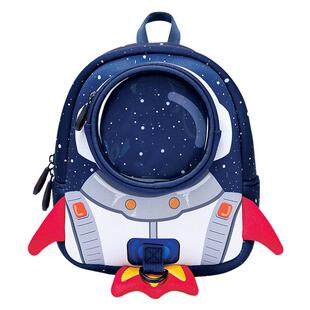 uek优壳儿童火箭书包幼儿园女孩男童宝宝外出旅游轻便防走失背包